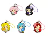 5-type set "PUELLA MAGI MADOKA MAGICA [New] The Story of Treason Lawson original illustration Flower Fairy Rubber Strap"