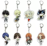 8-Type Set "Persona 5 ×PRINCESS CAFE Acrylic Key Holder"