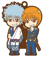 Gintoki Sakata and Sogo OKITA :' Rubber strap Badi Kore GINTAMA Otoko to Ore'