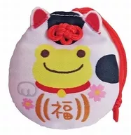 Maneki-neko daruma omamori "pickles the frog - pickles de rã"