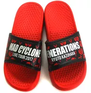 Tatsutomo Kazuhara Produce Sandals Red Ladies Size "GENERATIONS LIVE TOUR 2017" MAD CYCLONE "