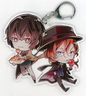 Osamu Dazai & Nakaya Nakahara Giant acrylic key holder "BUNGO STRAY DOGS Dead Apple" Gunkeisha Sales Department Marui Branch goods