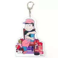 Osomatsu BIG Acrylic Key Holder "Osomatsu ×COLLABO CAFE HONPO"