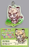 Sand cat Print Rubber Charm & Friends Card 「 Happy KUJI Kemono Friends 」 H Award