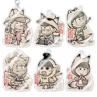 6-Type Set "Kyara Furu Osomatsu's Acrylic Key Holder Collection Caricature ver. No-4"