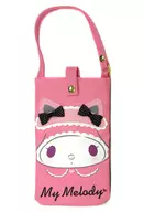 4. Pouch with My Melody & Kuromi handle "Sanrio Uchi KUJI My Melody & Kuromi Uchi KUJI"