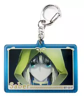 Saber "Fate/stay night Theatre [Heaven's Feel] ×animatecafe catering car Trading Acrylic Key Holder"