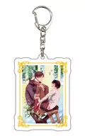 04. Cross Step Stitch Illustration Acrylic Key Holder "Kara Sogu Artwork"
