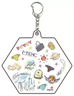 ちりばめ 「DIVE!! グラフアートデザイン アクリルキーホルダー(6角形)」