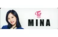 Placa con el nombre de Mina (TWICE) "#TWICE High Touch"