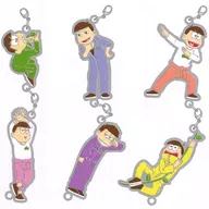 [単品] 6つ子 メタルチャーム6種セット 「小説 おそ松さん タテ松 メタルチャーム6種付き限定版」 同梱特典
