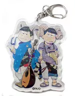 Karamatsu & Hitotsumatsu "HMV × Osomatsu Hologram Combination Acrylic Key Holder Collection" Limited to HMV stores