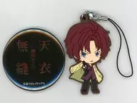 [A la Carte] Oda Sakunosuke Drawn Down Rubber Strap & metal badge [Blu-ray/DVD BUNGO STRAY DOGS Vol. 8 Animate Limited Edition] Special Bonus Included