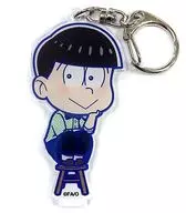 Choromatsu (SD)' Osomatsu ×COLLABO CAFE HONPO original acrylic key holder'