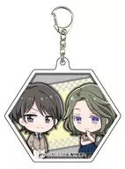 Mao & Hitomi "TWOCAR RACING SIDECAR Acrylic Key Holder (Hexagonal)"