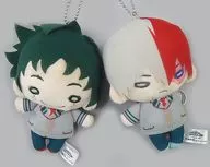 緑谷 & Todoroki Set y Plush toy strap Set (uniformes) "My Hero Academia" Jump Festa 2018 Goods