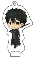 Kirito (vestido preto / arma no ombro esquerdo) "Gekijo Sword Art Online - Online Scale - Acrílico Stand Keyring Kirito Edition"