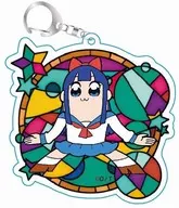 Pipi Bi (com as duas mãos estendidas) "ポプテピピック e Bikhara Trading Acrílico Chaveiro"