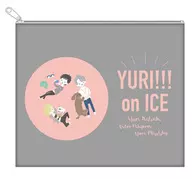 A. Collection (grey) print pouch "YURI!!! ON ICE"