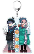 Kakamigahara Nadeshiko & Shima Rin (standing) Decakey Holder "Laid-Back Camp △"