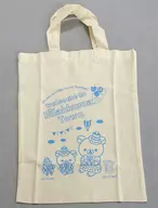Blue A4 tote bag "Rilakkuma 15th anniversary anniversary exhibition Welcome to Rilakkuma Town" goods sales Purchase benefits