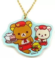 Nakayoshi Acrylic Key Holder 「 Rilakkuma Town Cafe 」