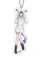 Kari Kamiya "DIGIMON ADVENTURE tri. catering car produced by animatecafe Trading Acrylic Key Holder"