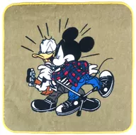 B'z x B'z Handkerchief Towel (khaki) "Disney 30th Year Exhibition" SCENES "1988-2018" Special Edition Goods