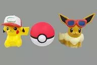 [A la carte] Pikachu & Eevee & Monster Ball Squeeze Muscuts 3 Type Set "Theater version Pokémon Minna no Monogatari Seven-Eleven Limited Set" Special Pre-Sale Ticket Special "