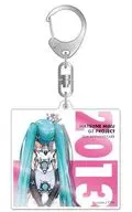Hatsune Miku Racing Ver. 2013 Acrylic Key Holder 10 th Memorial Design 5 「 Vocaloid 」