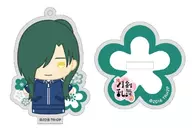 "Zoku Sword Ranmai - Hanamaru", um porta-chaves acrílico permanente com um design da série "Sword Sword Hanmaru"