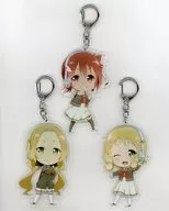 Yūki Yuna & Inubo-saki Cape Wind & Inubo-saki Cape Tree Lapuchi Acrylic Key Holder Set 「 Yūki Yuna is a hero. Report on Brave Club Activities Spring, Summer, Autumn and Winter 」