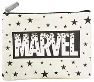 Marvel logo (star black / generated canvas) flat pouch "MARVEL"