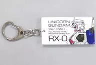 RX 0 Unicornio Gundam Ver. TWC Dibujo Acrílico Key Holder "Mobile suit Gundam Unicorn" Gundam Trailer Shop limited