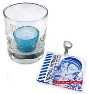 Todo Jinpachi Candle Glass + Acrylic Key Holder Set "YOWAMUSHI PEDAL" White Day Goods