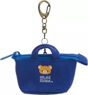 Blue Tote Bag ♪ Rilakkuma Series Rilakkuma 2-Way Tote Bag (Key Holder) 「 Rilakkuma 」