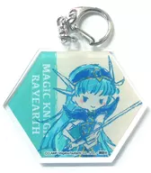 Umi Ryuuzaki "MAGIC KNIGHT RAYEARTH Graph Art Design Acrylic Key Holder (Hexagonal) 01"
