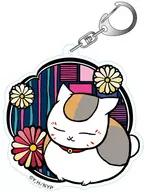 I. Nyanko-sensei : Japanese Modern Kiri-e Series Acrylic Key Holder "Natsume's BOOK of FRIENDS"