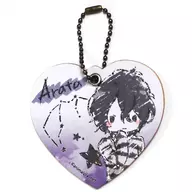 Shin Yui / Arata "starlit blue topia Character Leather Charm 01. Graph Art Design"