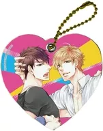 02.京介＆藤島(ピンク) キャラレザーチャーム 「ビッチな猫は好奇心に勝てない/ビッチな猫は独占欲に抗えない」