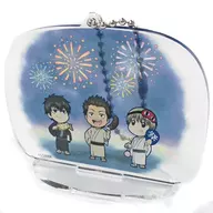 Hijikata, Kondo, and Okita SD Acrylic Charm "Blu-ray/DVD GINTAMA. 2 Volume" ANIPLEX + Purchase benefits