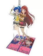 Aoi Kiriya & Lan Shibire Acrylic Badge Stand Key Holder ver. 5th FES "Aikatsu!! Series 5th Festival!"