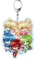 LAND OF THE LUSTROUS (5 persons) Decca Key Holder Kyarappu Balloon 「 100 sleeping princes & the kingdom of dreams 」