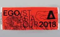 Egoist face towel "ASIA TOUR 2018" (Red) "Egoist ASIA TOUR 2018" limited to Singaporean venue