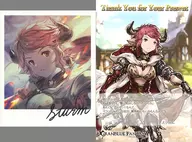 スツルム ポラロイド風サイン入りイラストカード＆メッセージ入りポストカード 「GRANBLUE FANTASY-グランブルーファンタジー-」 2018年バレンタイン・ホワイトデーキャンペーン