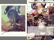 Thorn Polaroid-style with signature illustration card and postcard with message "GRANBLUE FANTASY - Granblue Fantasy -" Valentine's White Day Campaign 2018