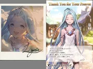 Luria Polaroid-style with signature illustration card and postcard with message "GRANBLUE FANTASY - Grand Blue Fantasy -" Valentine's White Day Campaign 2018