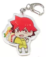 Shokichi NARUKO :' Character Kure! meets YOWAMUSHI PEDAL Glory LINE 1 st Trading Acrylic Key Holder - Character Kure! ver. -'