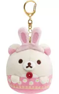 コリラックマ お花畑の小さな子うさぎテーマ まんまるぶらさげぬいぐるみ 「リラックマ」