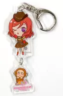 Nishi Kino Mahime & Osaru no Mokichi "Puchigurume Love Live! x Sanrio Character Connectors 2 Acrylic Key Holder μ's"